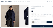 Load image into Gallery viewer, Polo Ralph Lauren Reversible Balmacaan Coat (40)