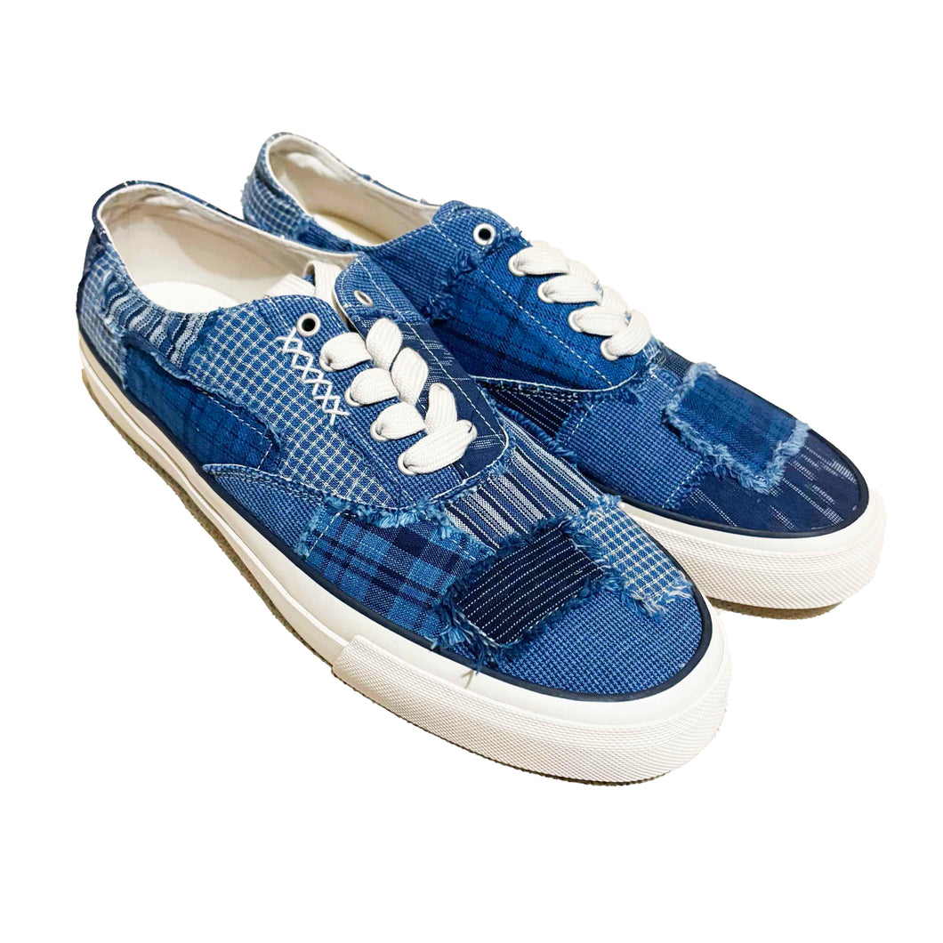 Polo Ralph Lauren Keaton Indigo Patchwork Denim Trainers
