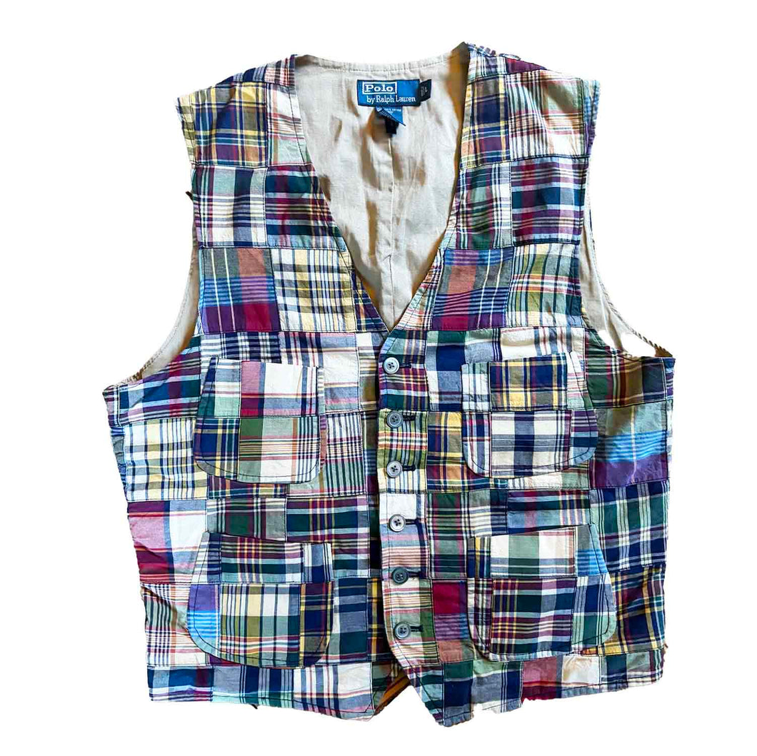 Polo Ralph Lauren Patchwork Waist Coat Vest (L)