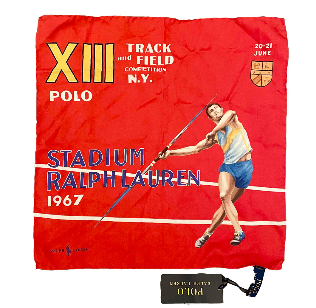 Polo Ralph Lauren Track & Field Silk Scarf