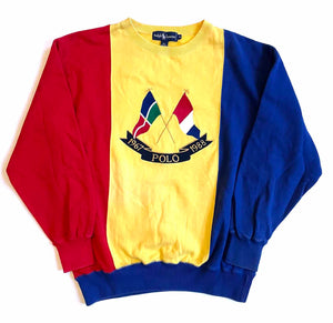 Polo Ralph Cross Flags Sweater Lauren (M)