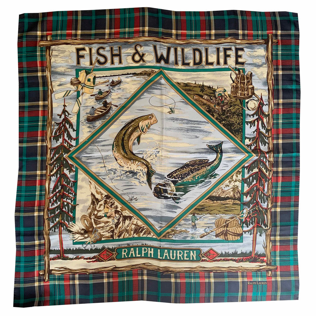 Polo Ralph Lauren Fish & Wildlife Silk Scarf