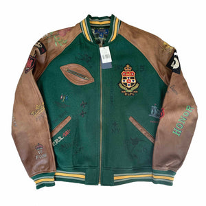 Polo Ralph Lauren Patch Flight Bomber Varsity Jacket (L)