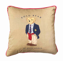 Load image into Gallery viewer, Polo Bear Ralph Lauren Cushion
